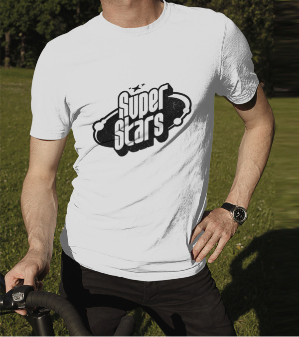Super Stars Retro Galaxy Theme With Space Elements T-Shirt
