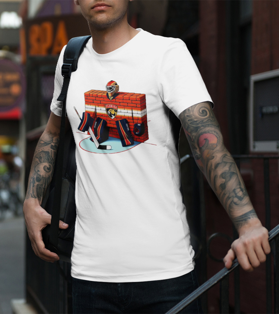 Florida Panthers Brick Wall Goalie Bod T-Shirt