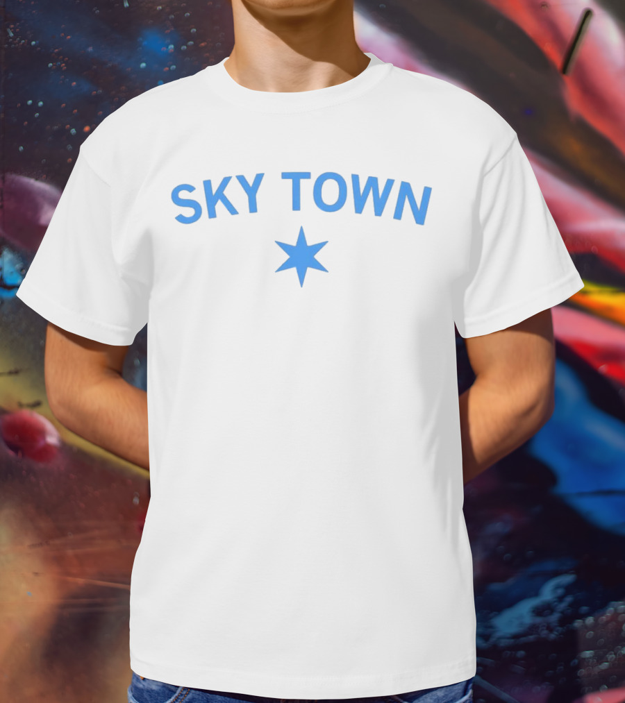 SKY TOWN Blue Star T-Shirt