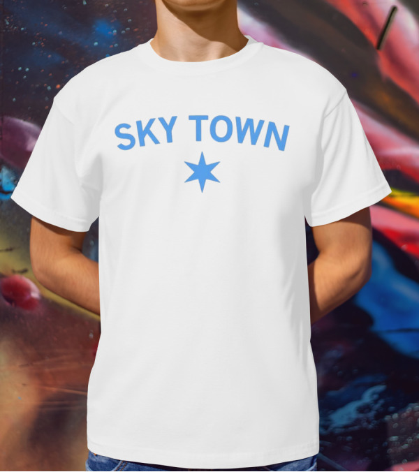 SKY TOWN Blue Star T-Shirt