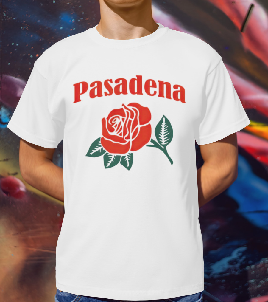 Pasadena Vintage Red Rose T-Shirt