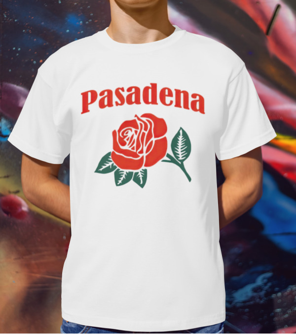 Pasadena Vintage Red Rose T-Shirt