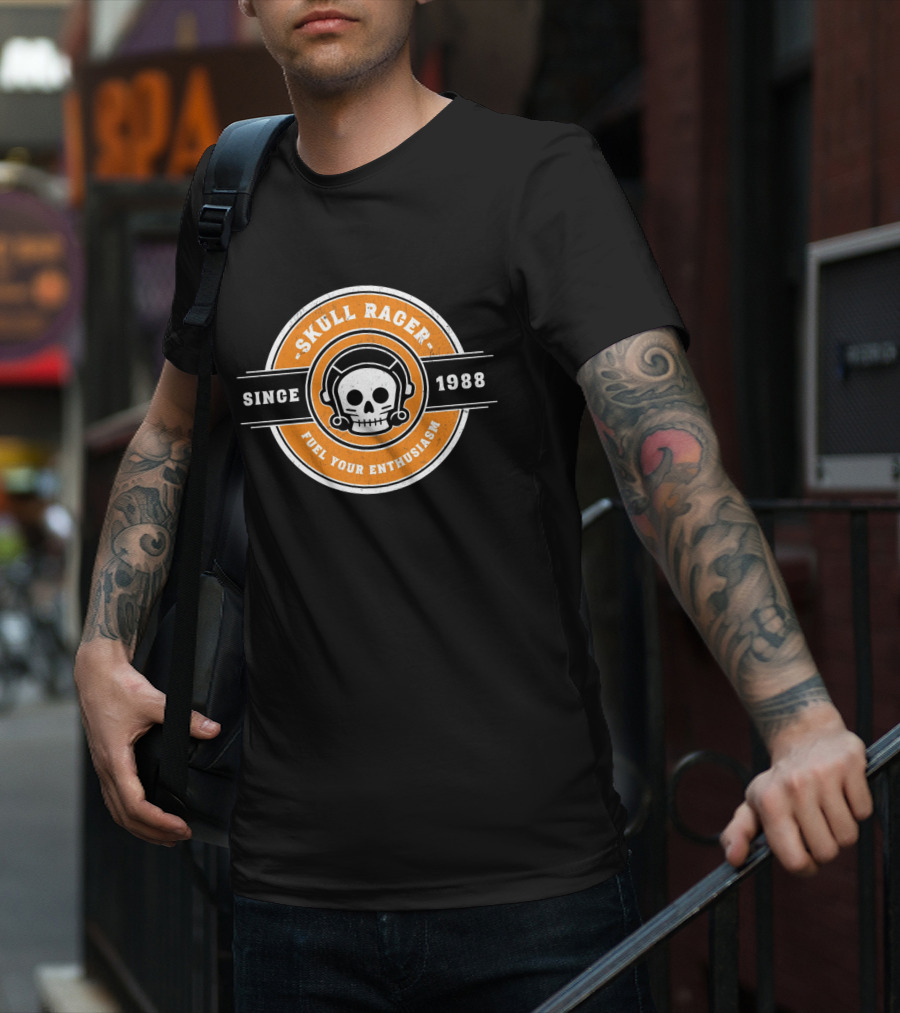 SKULL RACER FUEL YOUR ENTHUSIASM SINCE 1988 T-Shirt