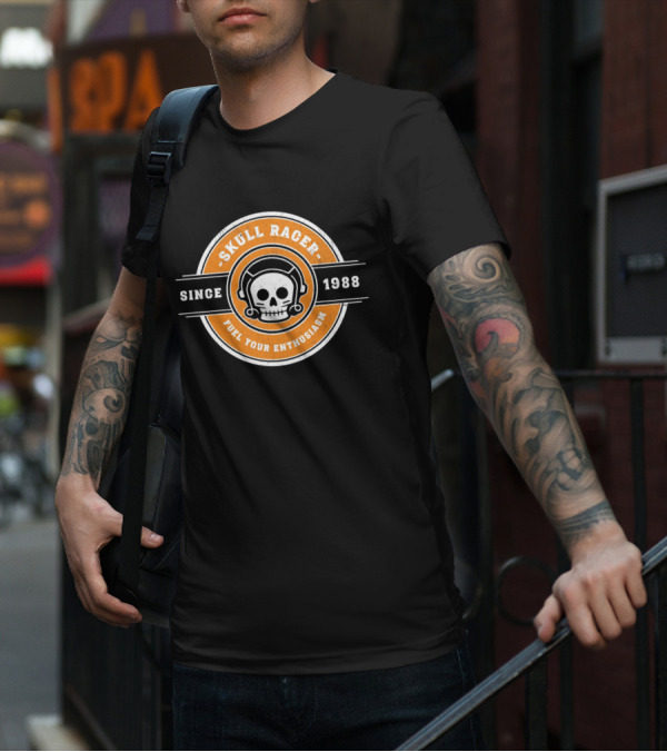 SKULL RACER FUEL YOUR ENTHUSIASM SINCE 1988 T-Shirt