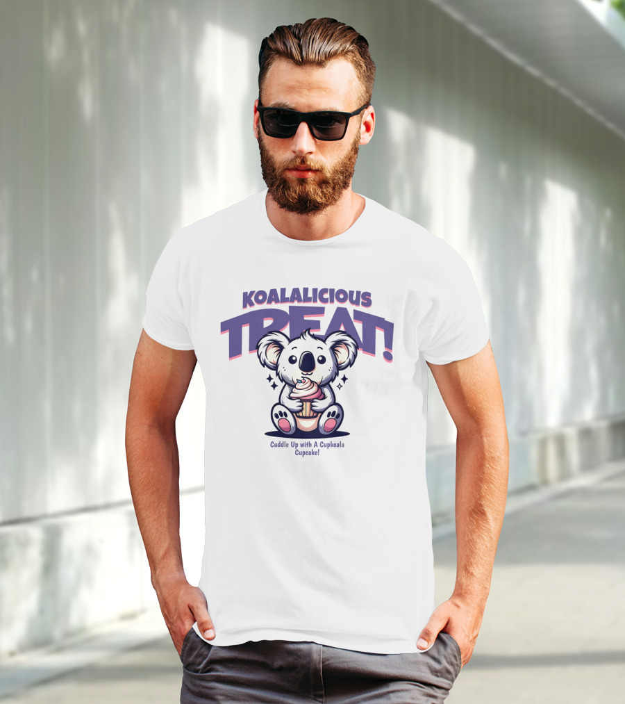 KOALALICIOUS TREAT Cuddle Up With A Cupkoala Cupcake T-Shirt