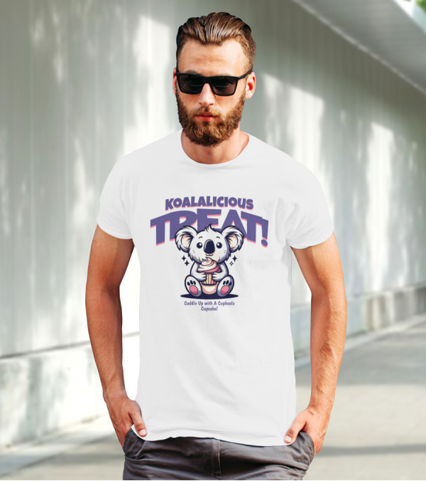 KOALALICIOUS TREAT Cuddle Up With A Cupkoala Cupcake T-Shirt