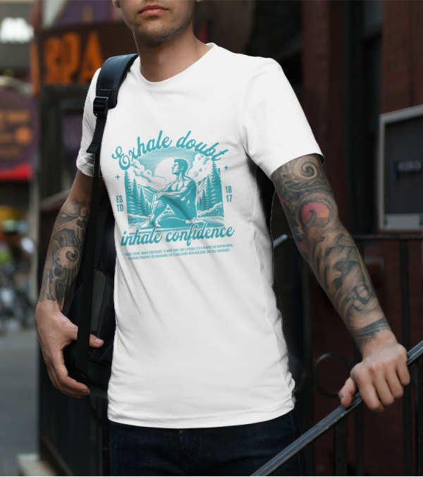 Exhale Doubt Inhale Confidence Mantra For Empowerment And Resilience 1817 T-Shirt