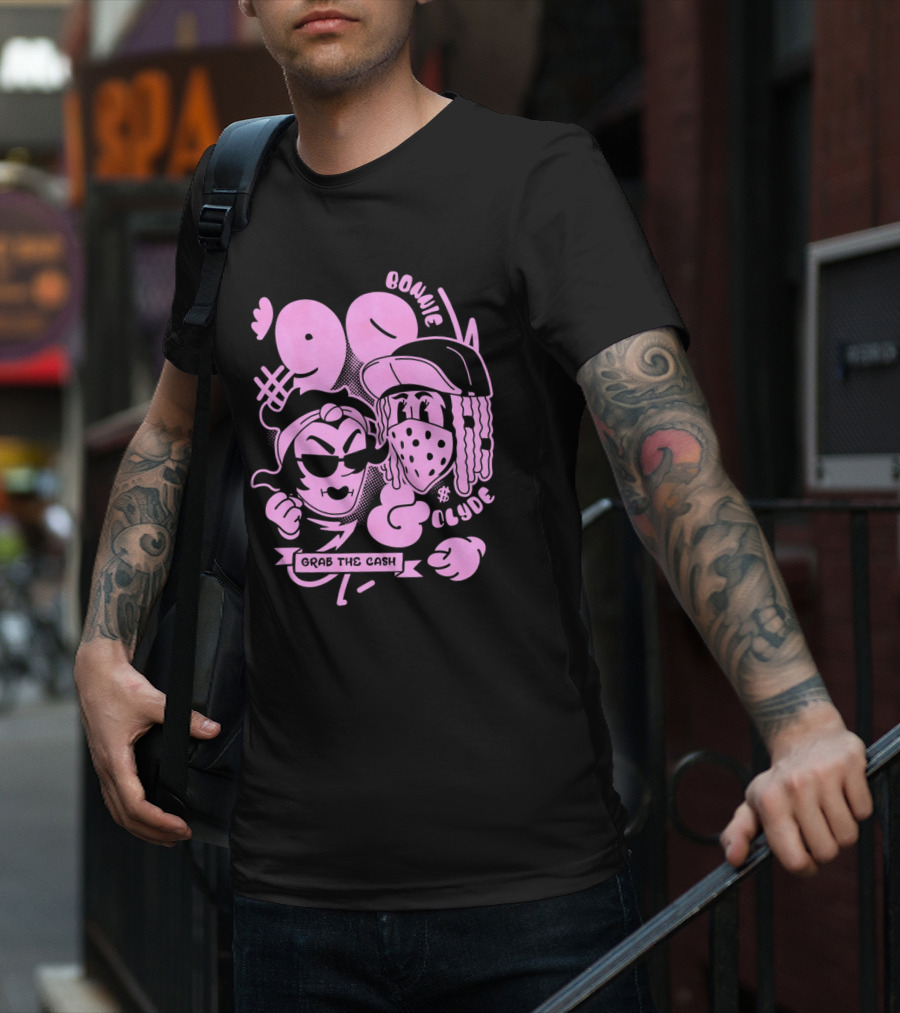 90 Bonnie And Clyde Grab The Cash T-Shirt