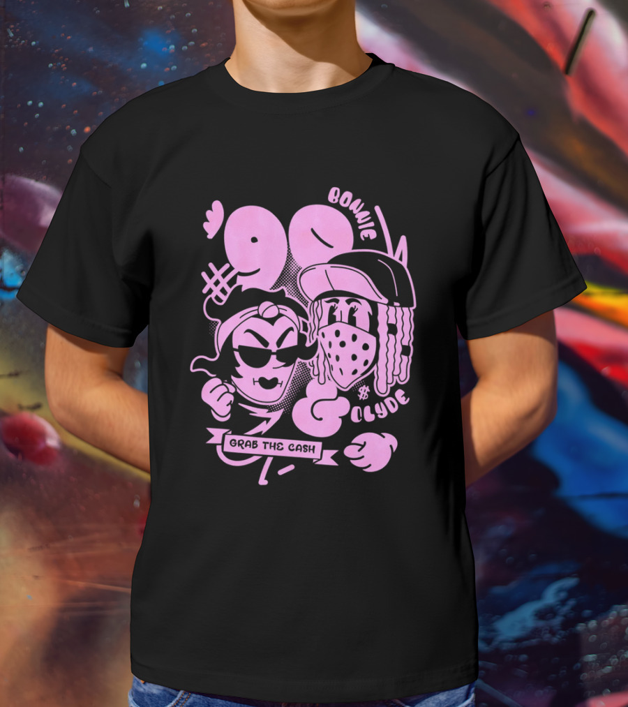 90 Bonnie And Clyde Grab The Cash T-Shirt