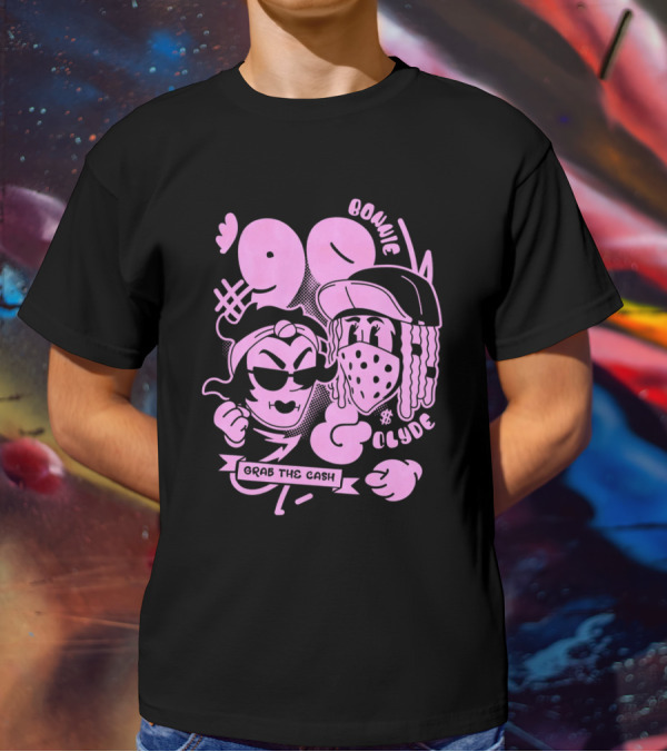 90 Bonnie And Clyde Grab The Cash T-Shirt