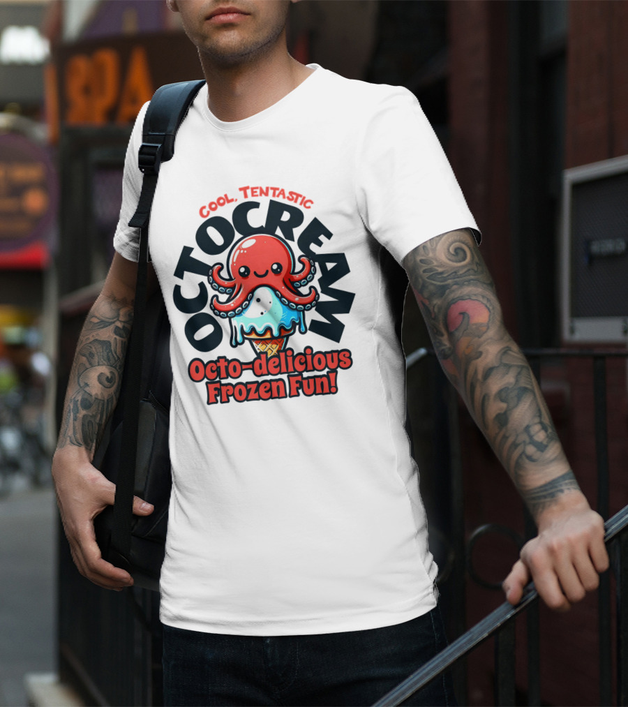 Cool Tentastic Octo-delicious Frozen Fun Octocream T-Shirt