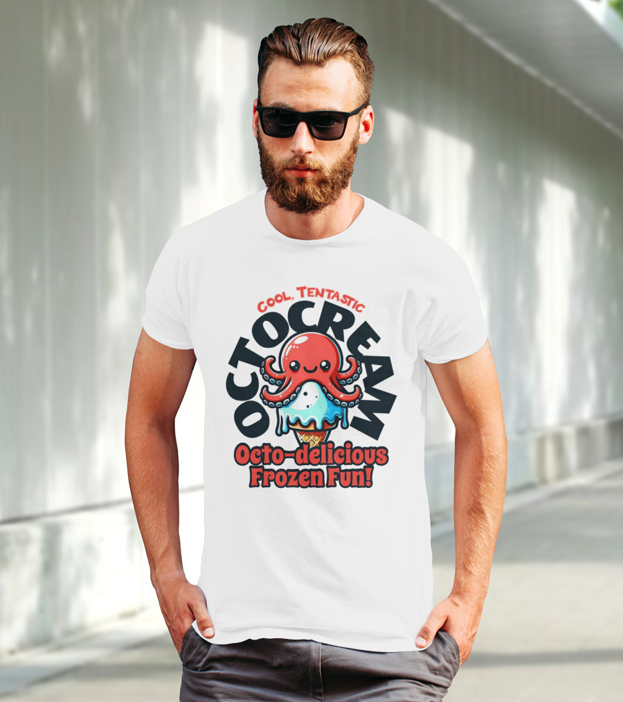 Cool Tentastic Octo-delicious Frozen Fun Octocream T-Shirt