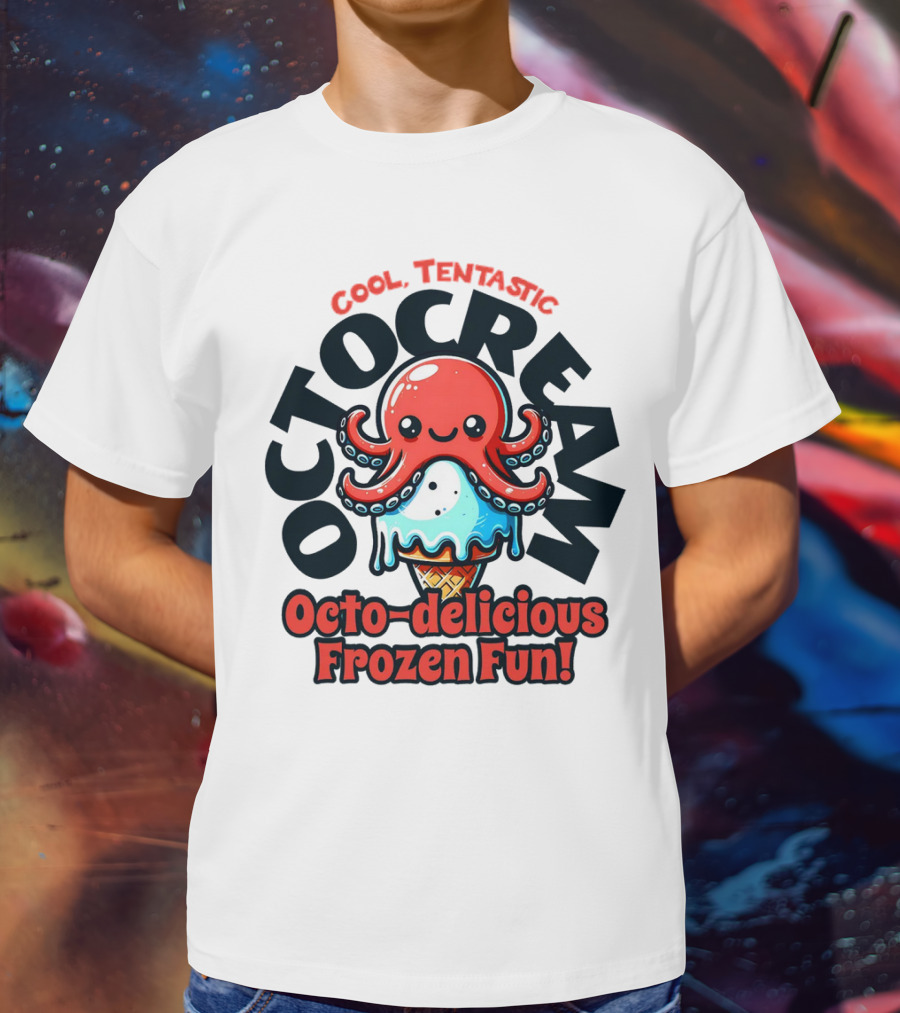 Cool Tentastic Octo-delicious Frozen Fun Octocream T-Shirt