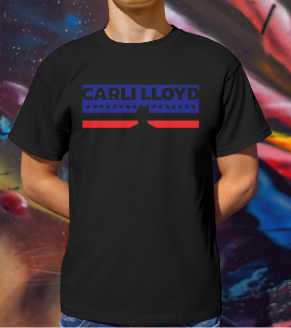 CARLI LLOYD USA Women's Soccer Team Stars And Stripes Flag T-Shirt
