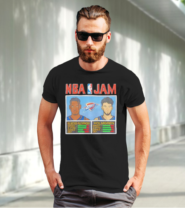 NBA Jam Shai Gilgeous-Alexander Chet Holmgren OKC Thunder T-Shirt