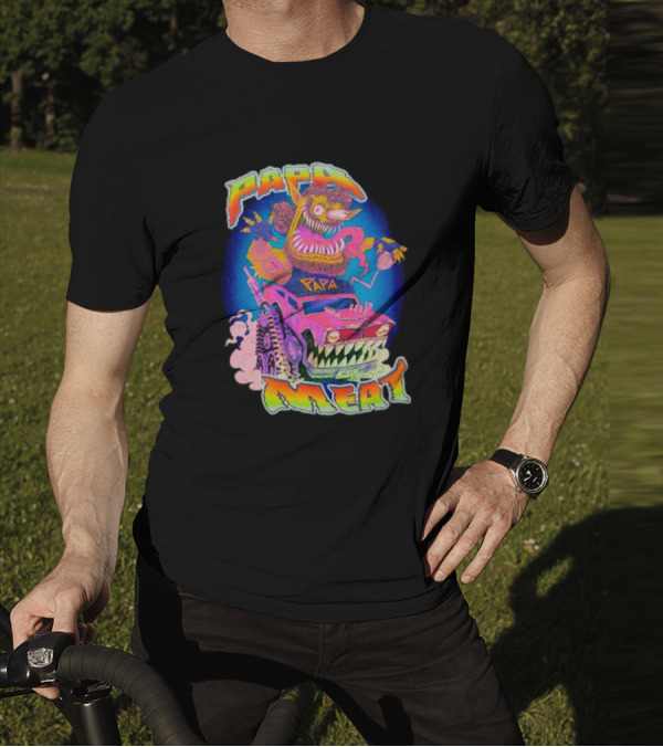 PAPA MEAT GRILLHOU5E MONSTER CAR T-Shirt