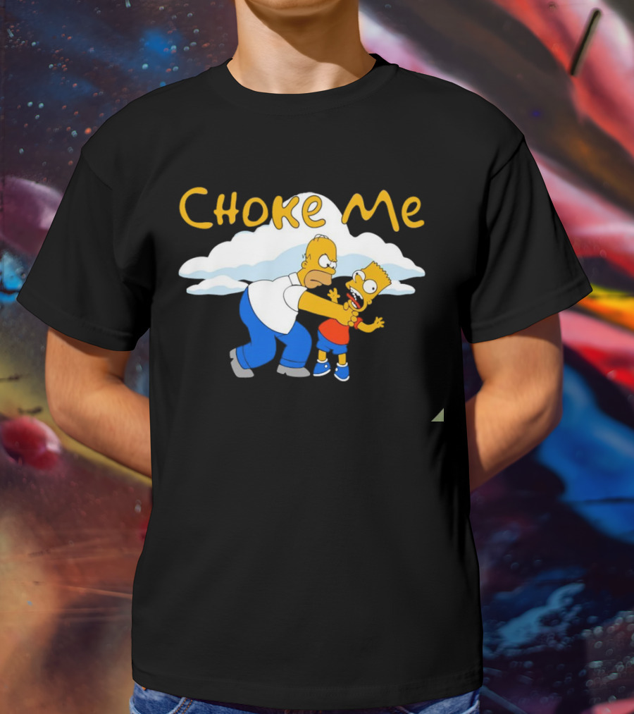 The Simpsons Choke Me Bart And Homer Scene T-Shirt