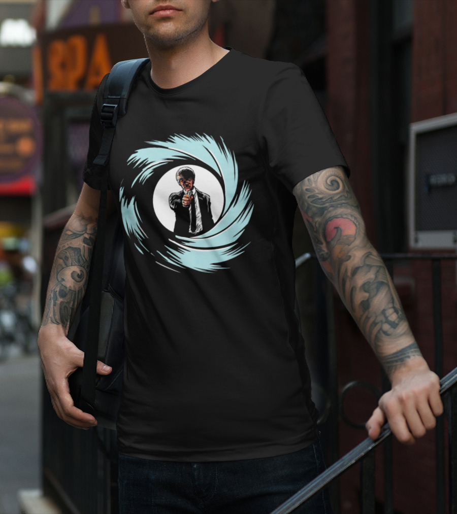 Jules Winnfield Agent BMF Bond Style Spiral T-Shirt