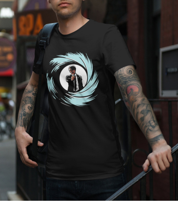Jules Winnfield Agent BMF Bond Style Spiral T-Shirt