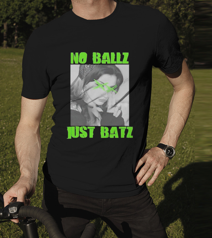 No Ballz Just Batz Bandana Girl Green X Eyes T-Shirt