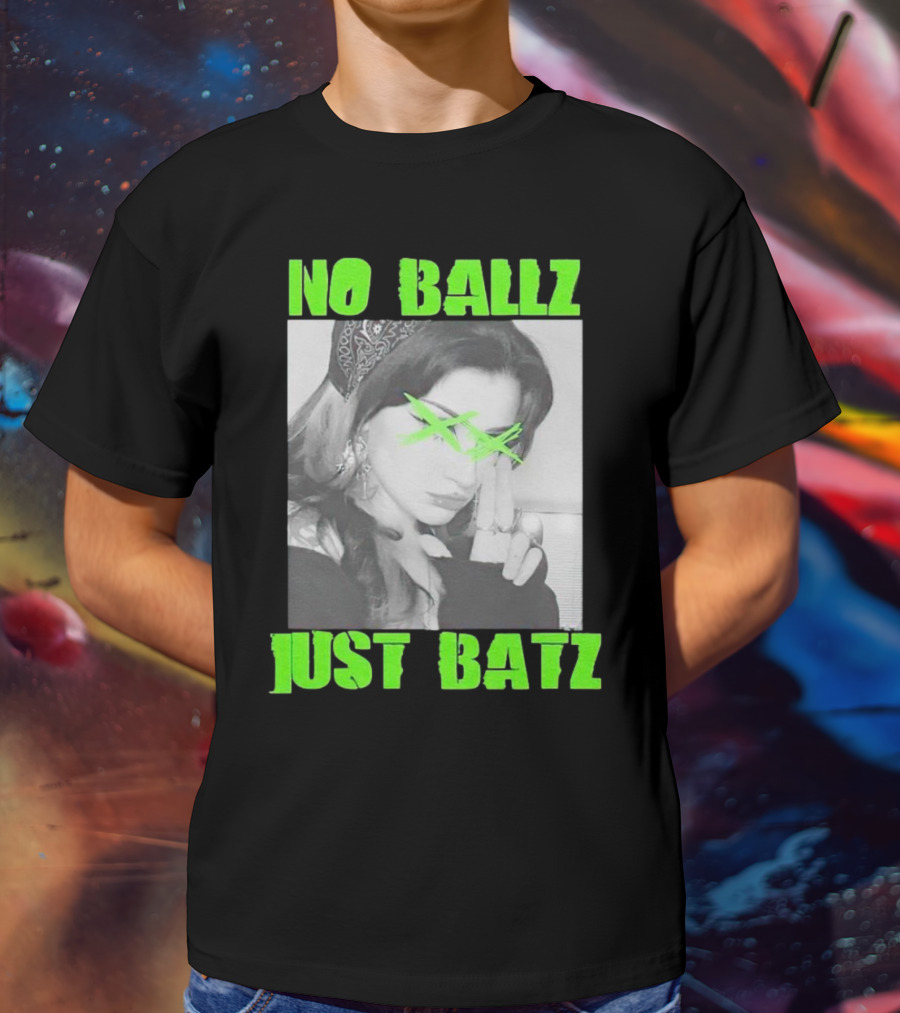 No Ballz Just Batz Bandana Girl Green X Eyes T-Shirt