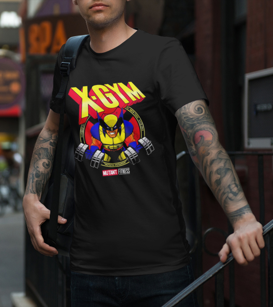 X-Gym Mutant Fitness Mutatis Mutandis Xavier N.Y. Wolverine T-Shirt