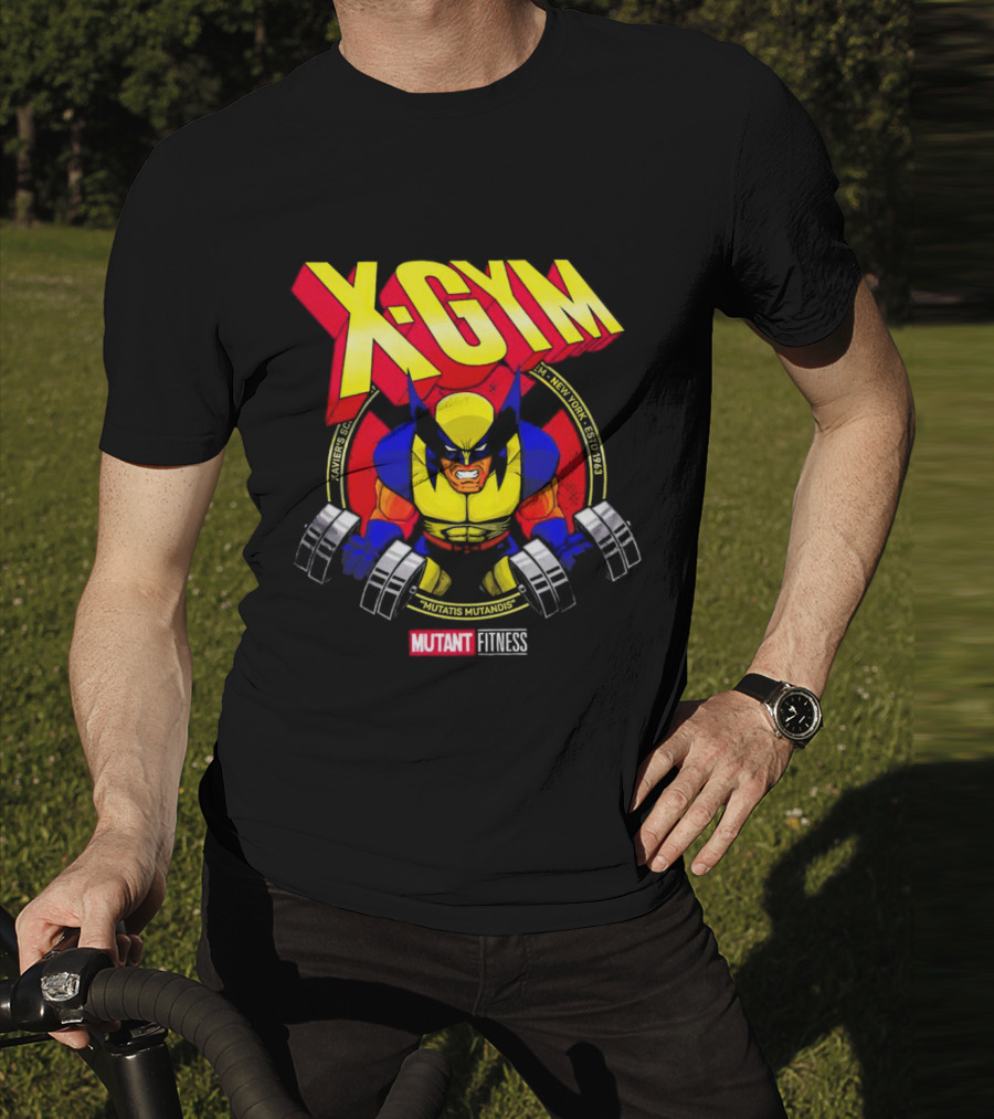 X-Gym Mutant Fitness Mutatis Mutandis Xavier N.Y. Wolverine T-Shirt