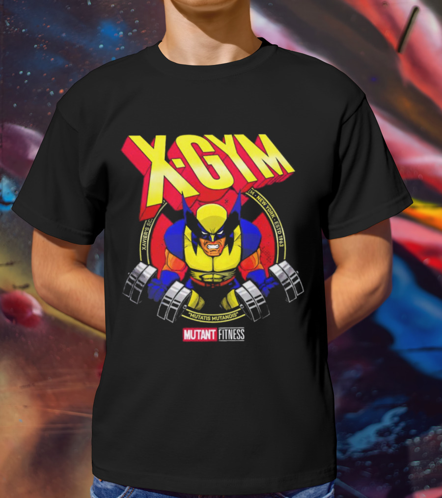 X-Gym Mutant Fitness Mutatis Mutandis Xavier N.Y. Wolverine T-Shirt