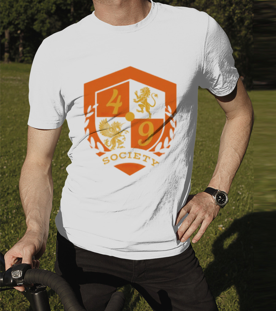 49 Society Crest With Heraldic Lion And Griffin Emblem T-Shirt