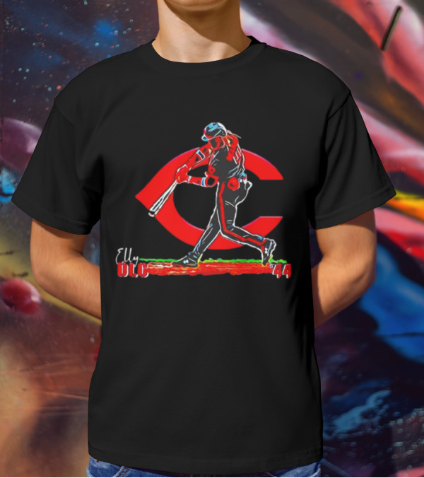 Elly De La Cruz DLC Cincinnati Reds 44 Baseball Player T-Shirt