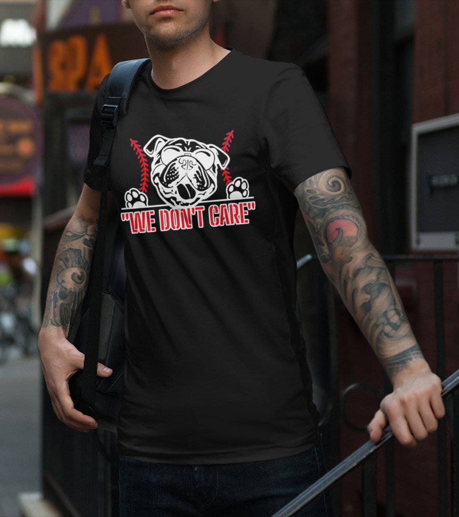 Louisiana Tech Bulldogs We Don’t Care Bulldog Mascot T-Shirt