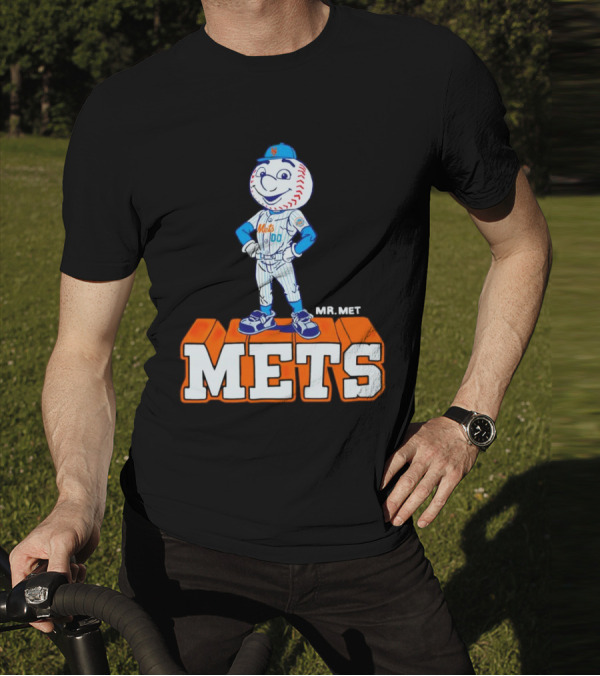 Mr Met New York Mets Baseball Mets Mascot T-Shirt