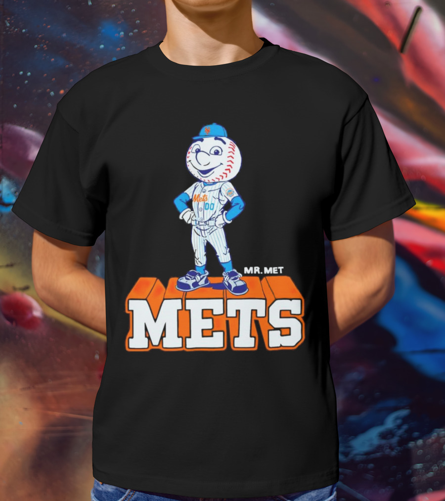 Mr Met New York Mets Baseball Mets Mascot T-Shirt