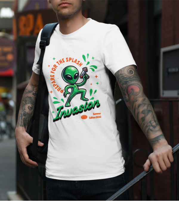Prepare For The Splash Alien Invasion Summer Edition 2030 T-Shirt