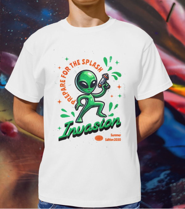 Prepare For The Splash Alien Invasion Summer Edition 2030 T-Shirt