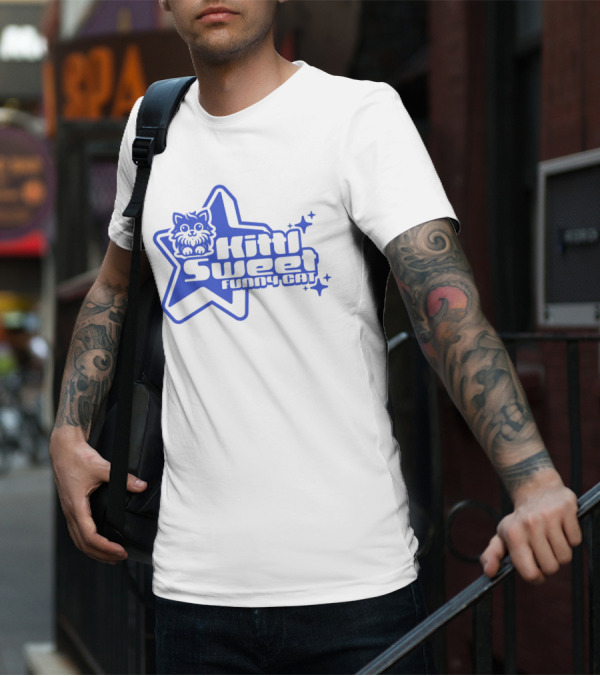 Kitti Sweet Funny Y2K Cat Star T-Shirt