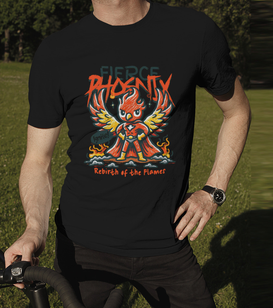 Fierce Phoenix Rebirth Of The Flames T-Shirt