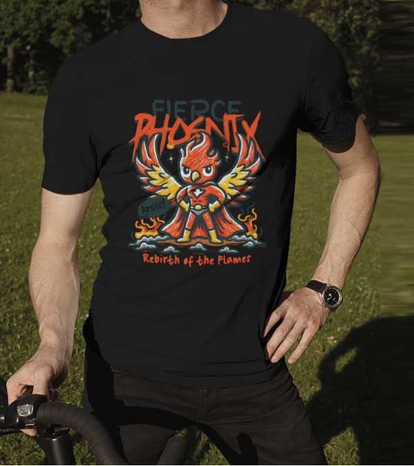 Fierce Phoenix Rebirth Of The Flames T-Shirt