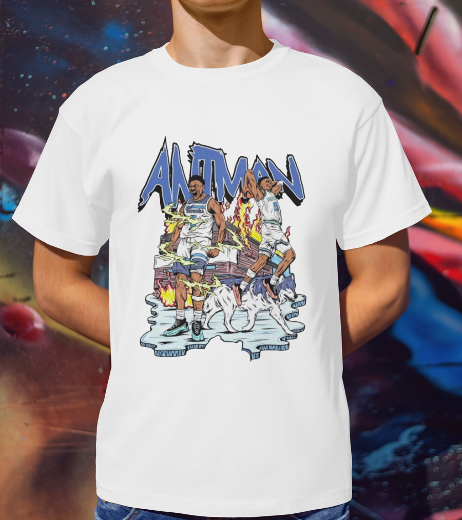 ANTMAN Basketball Wolves Dynamic Duo On The Court T-Shirt