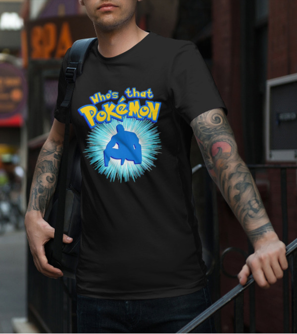 Who's That Pokémon Barry Wood Silhouette Burst T-Shirt