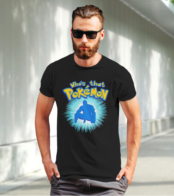 Who's That Pokémon Barry Wood Silhouette Burst T-Shirt