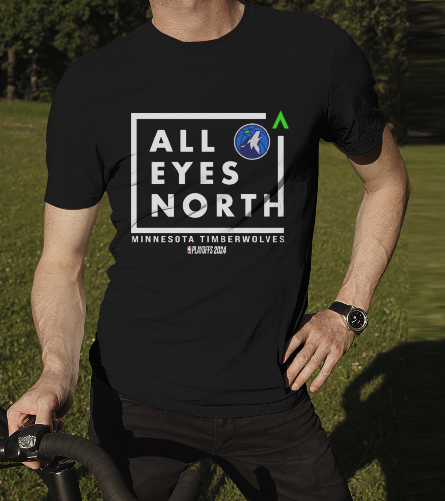 Minnesota Timberwolves All Eyes North NBA Playoffs T-Shirt