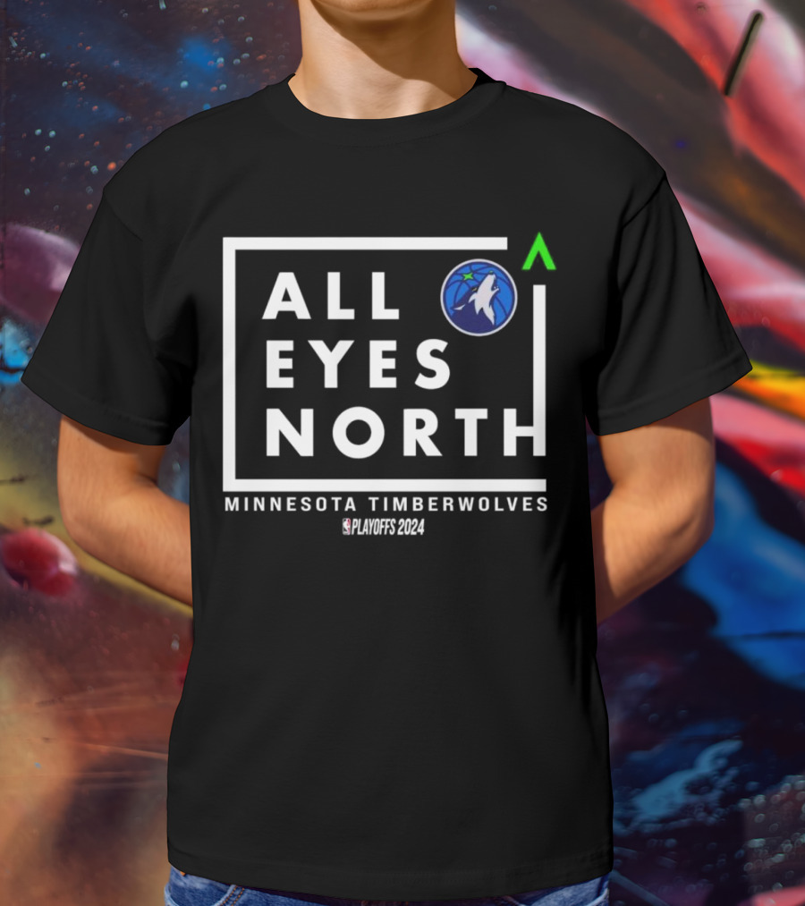Minnesota Timberwolves All Eyes North NBA Playoffs T-Shirt