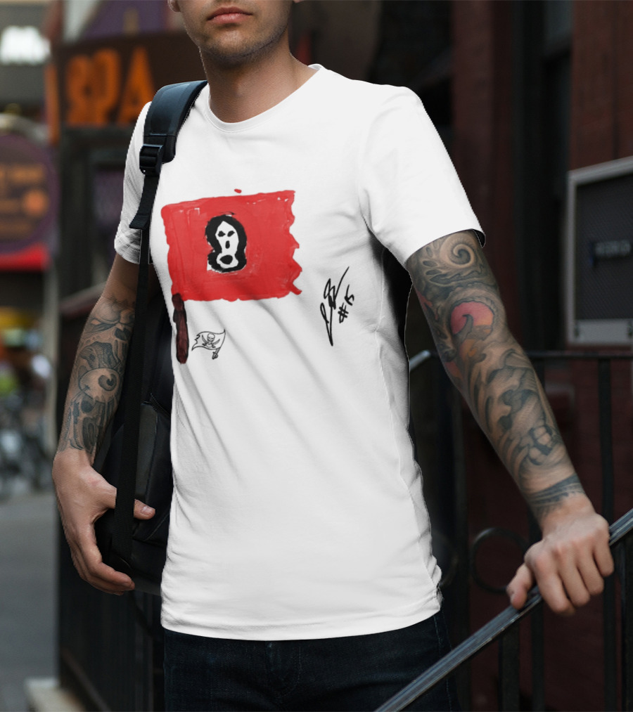 Rookies Paint Tampa Bay Buccaneers Flag Artwork #15 T-Shirt