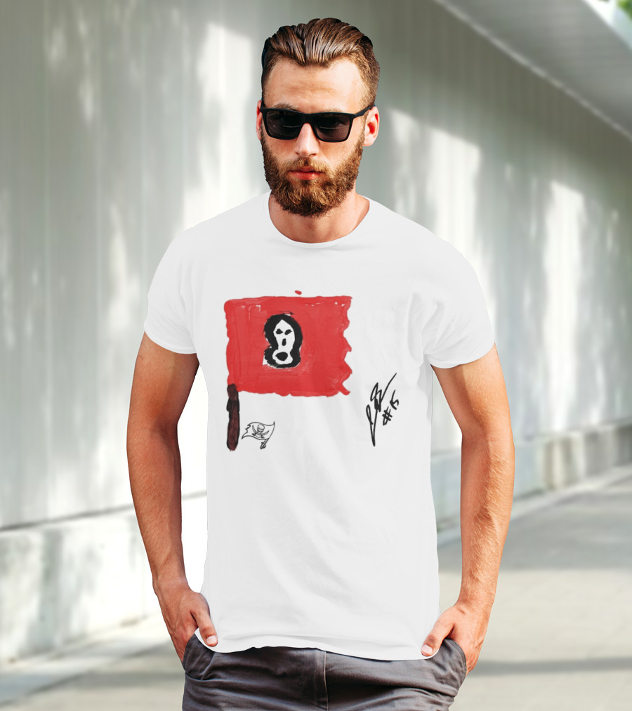 Rookies Paint Tampa Bay Buccaneers Flag Artwork #15 T-Shirt