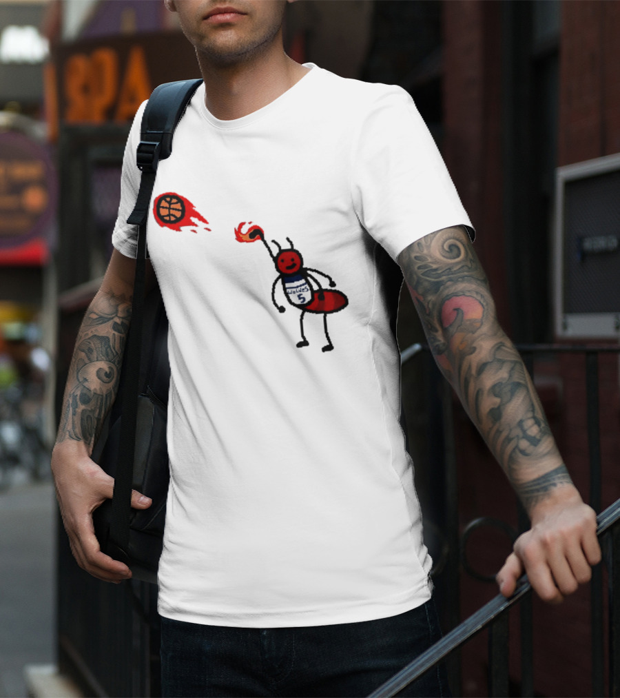 Anthony Edwards Minnesota Timberwolves Fire Ant Basketball T-Shirt