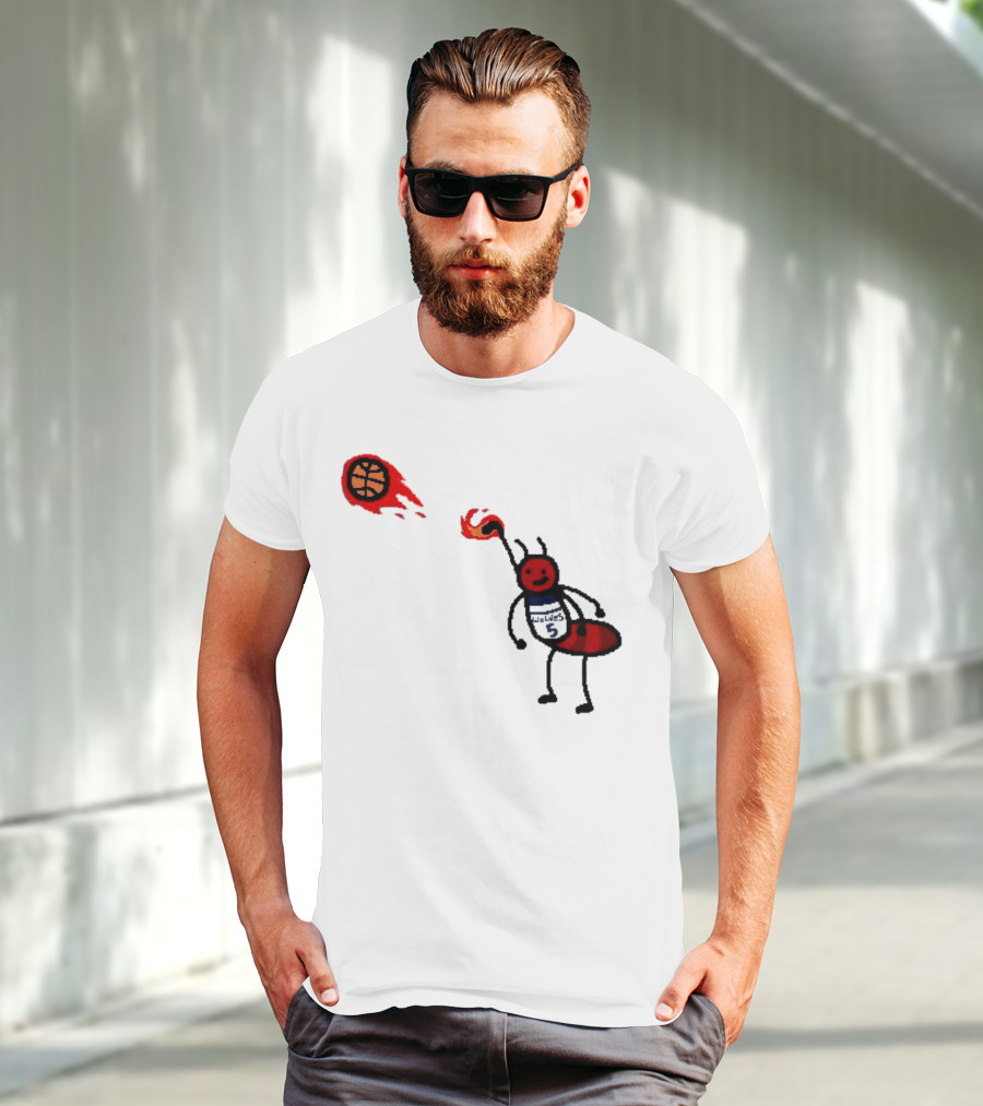 Anthony Edwards Minnesota Timberwolves Fire Ant Basketball T-Shirt