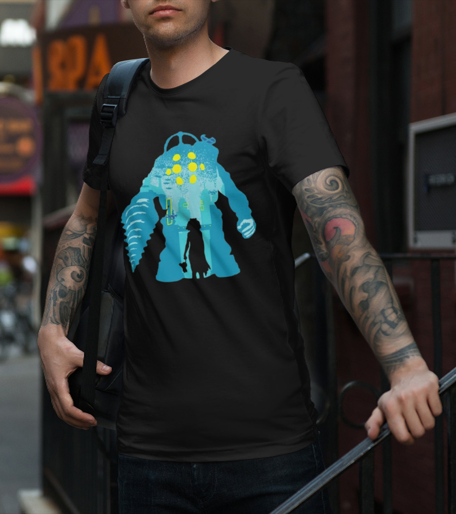 Big Daddy And Little Sister BioShock Underwater Adventure T-Shirt