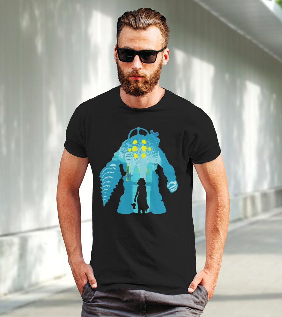 Big Daddy And Little Sister BioShock Underwater Adventure T-Shirt