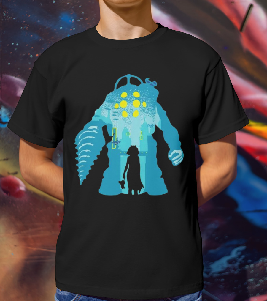 Big Daddy And Little Sister BioShock Underwater Adventure T-Shirt